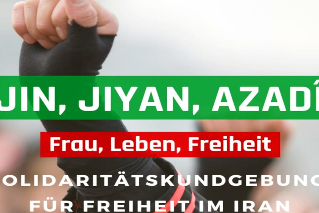 JIN JIYAN AZADI – FRAU LEBEN FREIHEIT: Proteste für Freiheit im Iran: Aufruf zur Kundgebung am Samstag, 18. März 2023 in Wiesbaden 